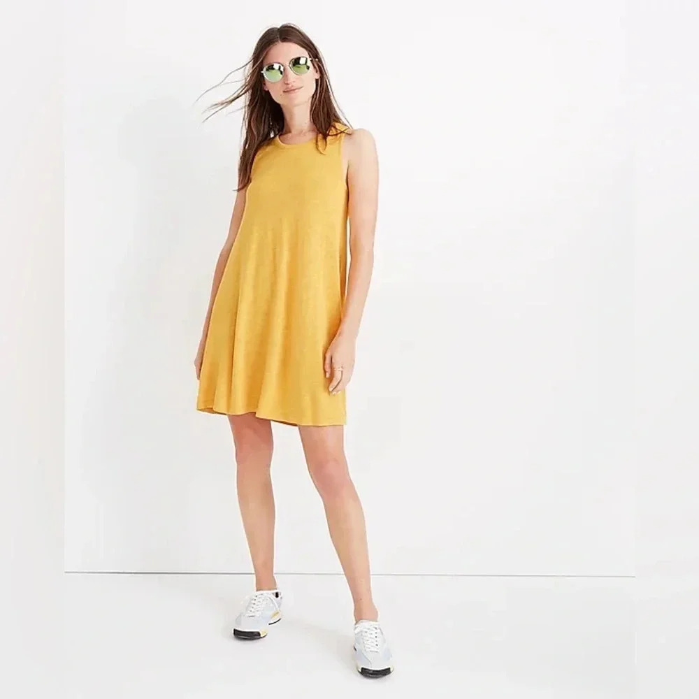 Madewell Highpoint Tank Dress‎ in Hthr Pollen size Small